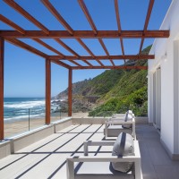 Patio with full beach and sea view, South African architectural photographer