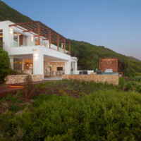 Twilight image of property in Wilderness, South Africa, South African architectural photographer
